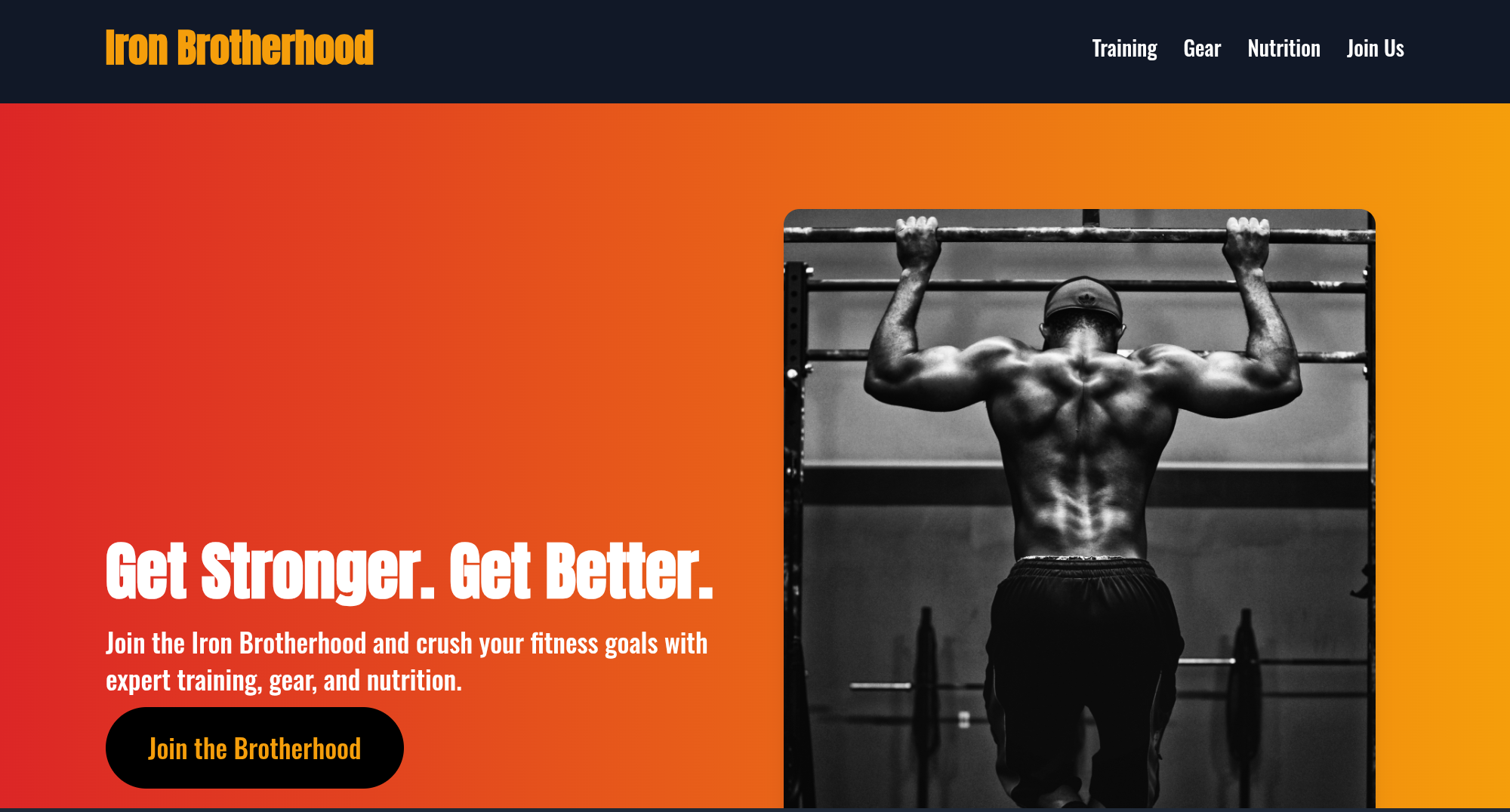 Gym Landing Page